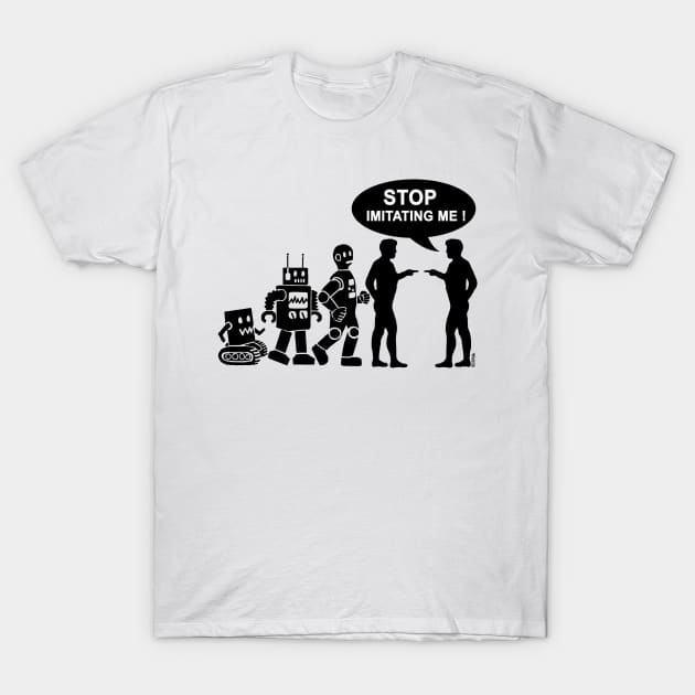 Robot evolution T-Shirt by NewSignCreation